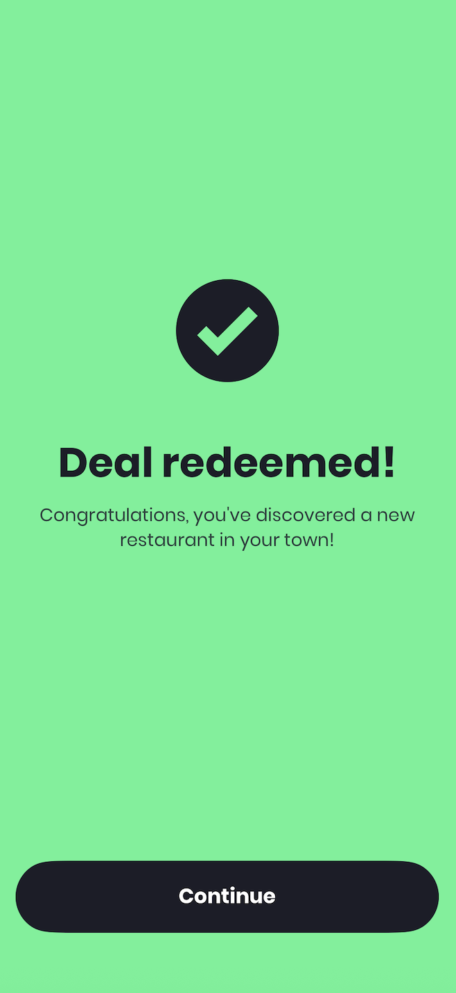 Step 3: Redeem the deal